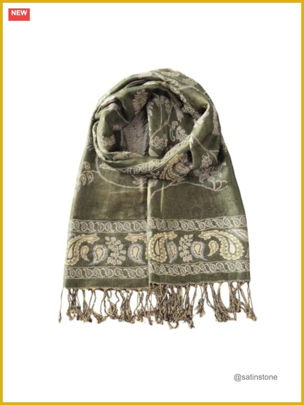 Reversible Faux Pashmina Wrap Scarf Soft Silky Women Shawl All Seasons Large